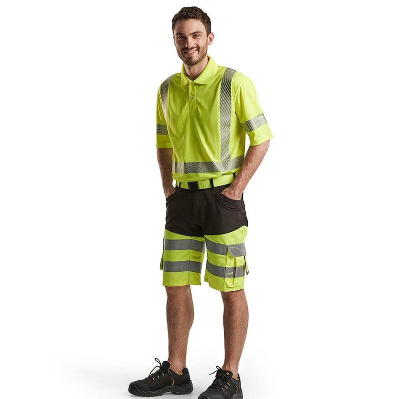 Blaklader 3428 UV-Protected Hi-Vis Polo Shirt - HI-VIS T-SHIRTS