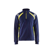 Blaklader 3432 Sweatshirt with half zip - HI-VIS SWEATSHIRTS & HOODIES
