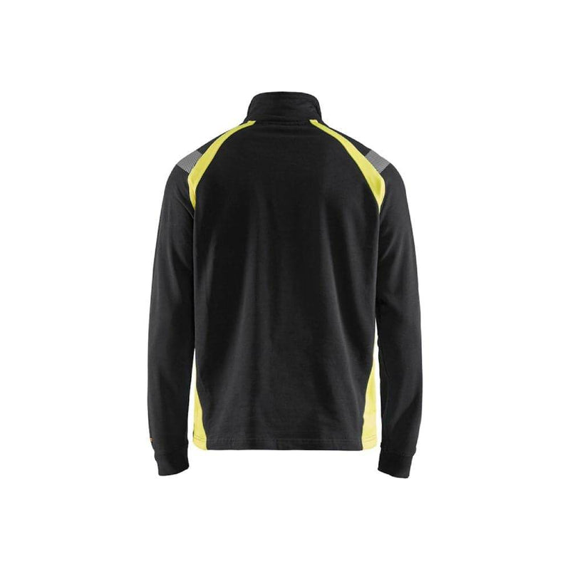 Blaklader 3432 Sweatshirt with half zip - HI-VIS SWEATSHIRTS & HOODIES