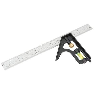 300mm Metric And Imperial Combination Square - Hand Tools