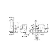 The Gap Comfort Height Back To Wall Toilet Pan - Bathrooms