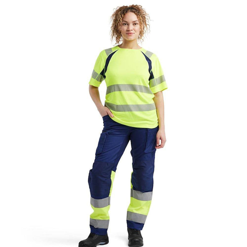 Blaklader 3503 Women's Hi-Vis Short Sleeve T-Shirt - WOMENS HI-VIS CLOTHING