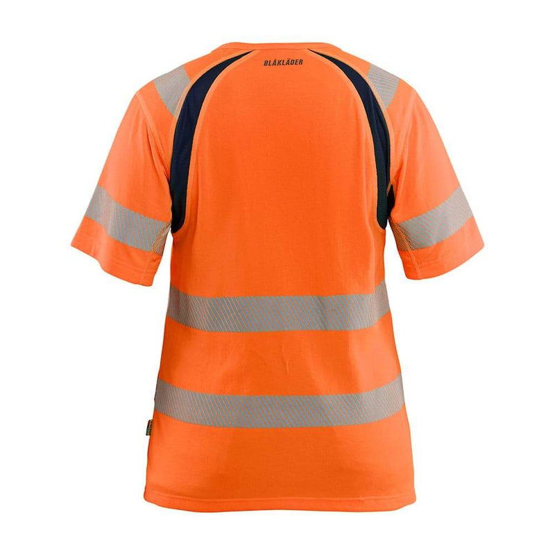 Blaklader 3503 Women's Hi-Vis Short Sleeve T-Shirt - WOMENS HI-VIS CLOTHING