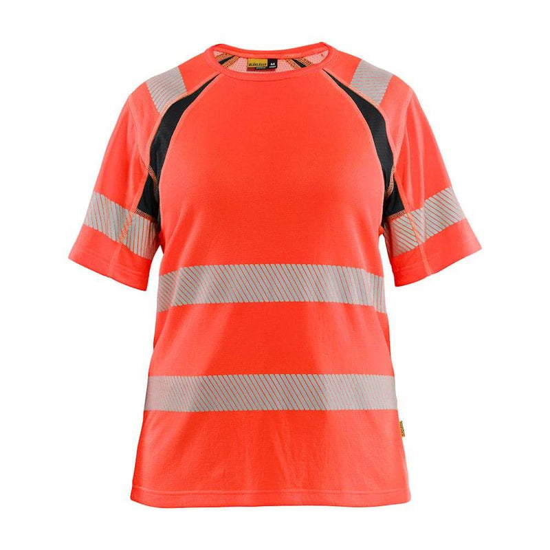 Blaklader 3503 Women's Hi-Vis Short Sleeve T-Shirt - WOMENS HI-VIS CLOTHING