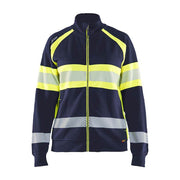 Blaklader 3505 Women's Hi-Vis Full Zip Sweatshirt - WOMENS HI-VIS CLOTHING