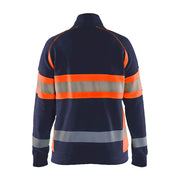 Blaklader 3505 Women's Hi-Vis Full Zip Sweatshirt - WOMENS HI-VIS CLOTHING