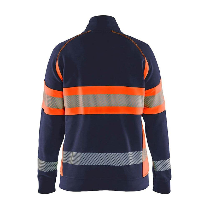 Blaklader 3505 Women's Hi-Vis Full Zip Sweatshirt - WOMENS HI-VIS CLOTHING