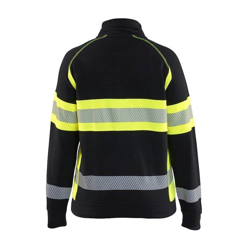 Blaklader 3505 Women's Hi-Vis Full Zip Sweatshirt - WOMENS HI-VIS CLOTHING