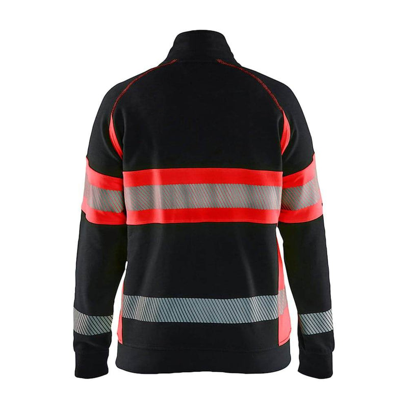 Blaklader 3505 Women's Hi-Vis Full Zip Sweatshirt - WOMENS HI-VIS CLOTHING