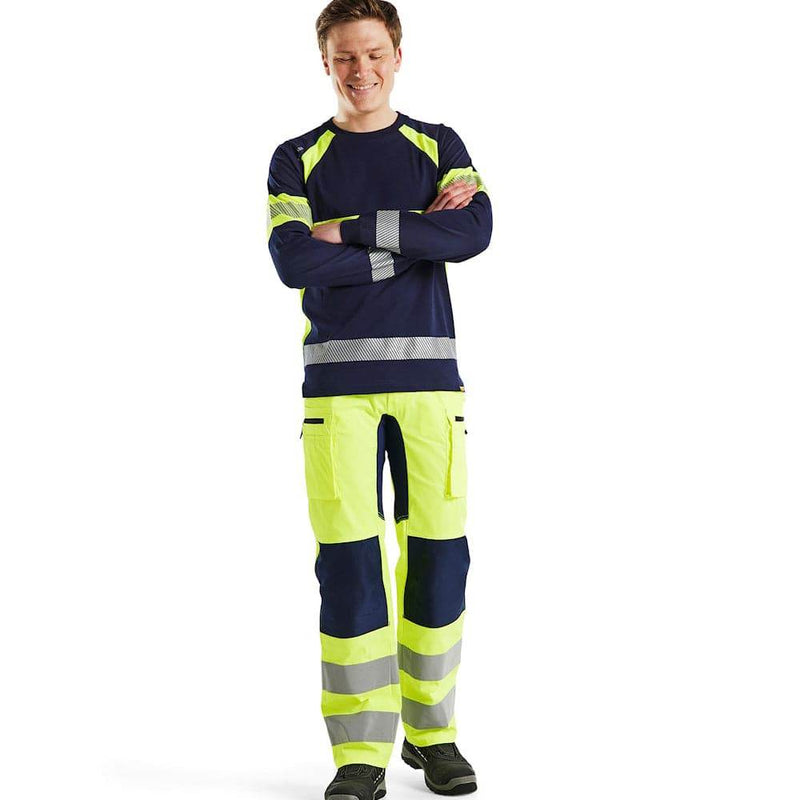 Blaklader 3510 Hi-Vis Long Sleeved T-Shirt - Business & Industrial > Work Safety Protective Gear HI-VIS T-SHIRTS