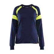 Blaklader 3521 Women's Long-Sleeved T-shirt with Hi-Vis - WOMENS SWEATSHIRTS
