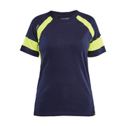 Blaklader 3524 Women's T-shirt with Hi-Vis - WOMENS T-SHIRTS