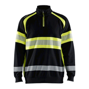 Blaklader 3553 Hi-Vis Half Zip Sweatshirt - Apparel & Accessories > Clothing > Clothing Tops > Sweatshirts HI-VIS SWEATSHIRTS & HOODIES