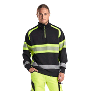 Blaklader 3553 Hi-Vis Half Zip Sweatshirt - Apparel & Accessories > Clothing > Clothing Tops > Sweatshirts HI-VIS SWEATSHIRTS & HOODIES