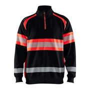 Blaklader 3553 Hi-Vis Half Zip Sweatshirt - Apparel & Accessories > Clothing > Clothing Tops > Sweatshirts HI-VIS SWEATSHIRTS & HOODIES