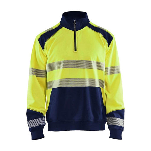 Blaklader 3556 Hi-Vis Half Zip Sweatshirt - Business & Industrial > Work Safety Protective Gear HI-VIS SWEATSHIRTS & HOODIES