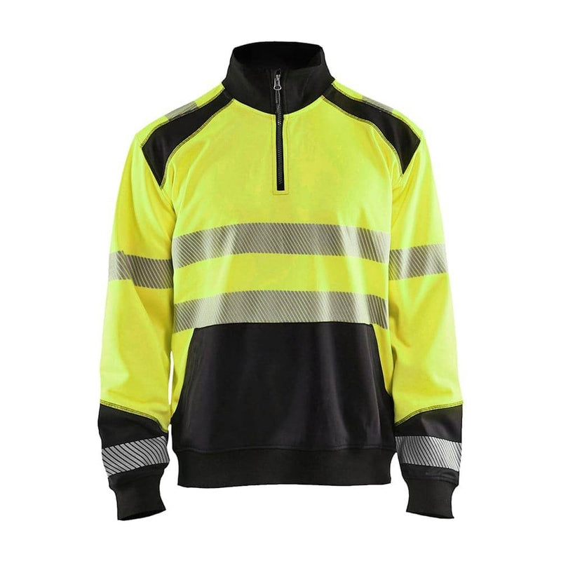 Blaklader 3556 Hi-Vis Half Zip Sweatshirt - Business & Industrial > Work Safety Protective Gear HI-VIS SWEATSHIRTS & HOODIES