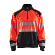 Blaklader 3556 Hi-Vis Half Zip Sweatshirt - Business & Industrial > Work Safety Protective Gear HI-VIS SWEATSHIRTS & HOODIES