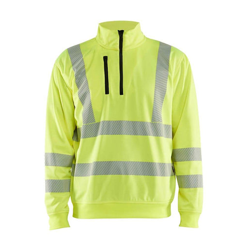 Blaklader 3564 Hi-Vis Half-Zip Sweatshirt - Business & Industrial > Work Safety Protective Gear HI-VIS SWEATSHIRTS & HOODIES