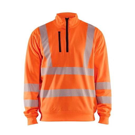 Blaklader 3564 Hi-Vis Half-Zip Sweatshirt - Business & Industrial > Work Safety Protective Gear HI-VIS SWEATSHIRTS & HOODIES