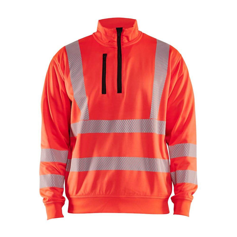 Blaklader 3564 Hi-Vis Half-Zip Sweatshirt - Business & Industrial > Work Safety Protective Gear HI-VIS SWEATSHIRTS & HOODIES