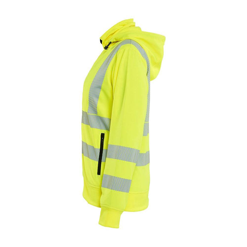 Blaklader 3574 Women's Hi-Vis Sweatshirt detachable hood - WOMENS HI-VIS CLOTHING