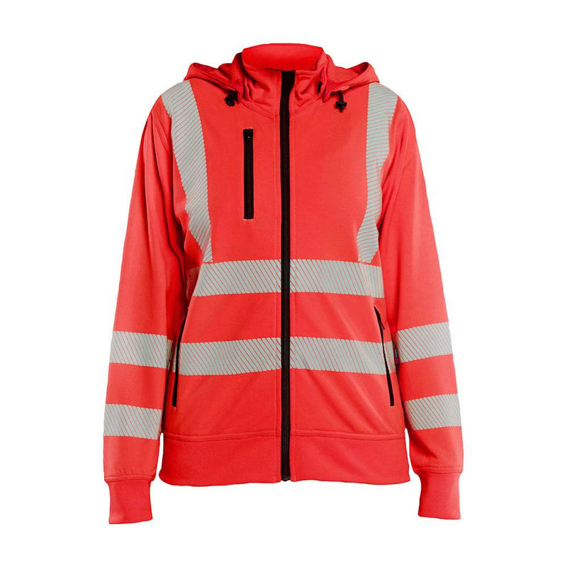 Blaklader 3574 Women's Hi-Vis Sweatshirt detachable hood - WOMENS HI-VIS CLOTHING