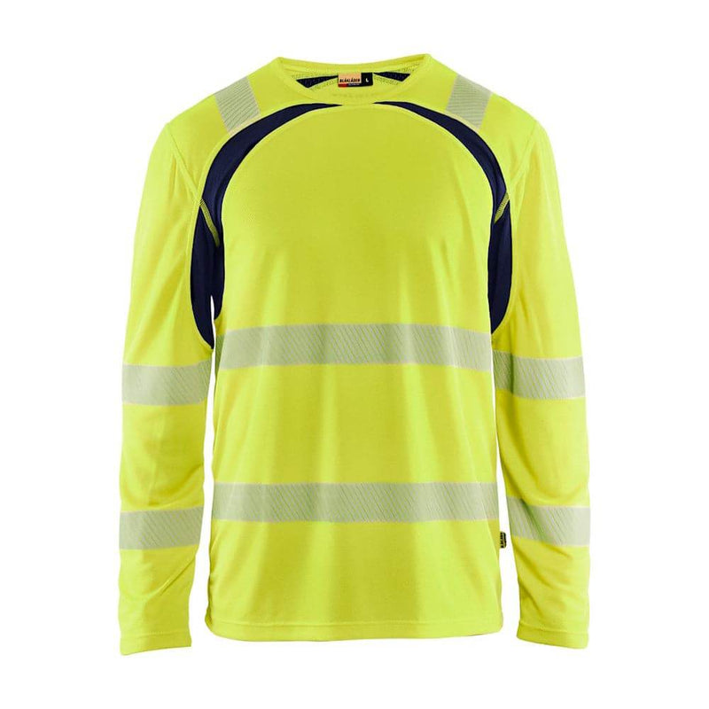 Blaklader 3599 Hi-Vis UV-Protected Long-Sleeved T-Shirt - Business & Industrial > Work Safety Protective Gear HI-VIS T-SHIRTS
