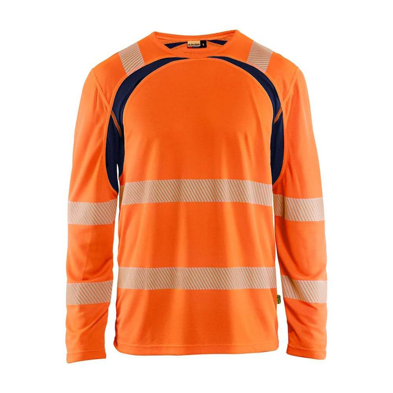 Blaklader 3599 Hi-Vis UV-Protected Long-Sleeved T-Shirt - Business & Industrial > Work Safety Protective Gear HI-VIS T-SHIRTS