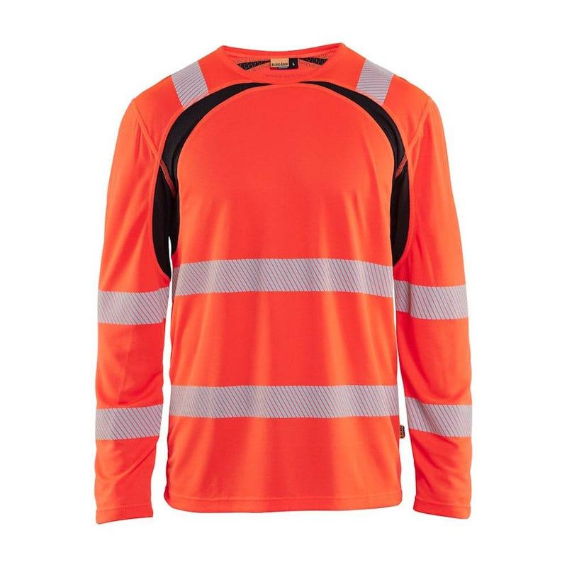 Blaklader 3599 Hi-Vis UV-Protected Long-Sleeved T-Shirt - Business & Industrial > Work Safety Protective Gear HI-VIS T-SHIRTS