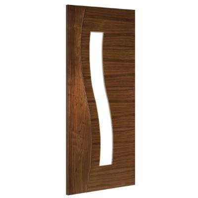 Cadiz Walnut Prefinished Glazed Internal Door - All Sizes - Doors