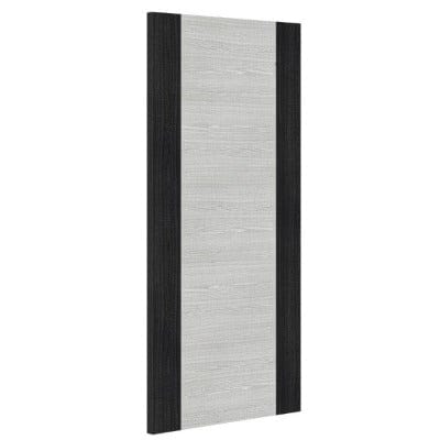 Deanta Flush Light Grey Ash Prefinished Internal Fire Door FD30 With Dark Grey Edges 1981mm x 762mm -