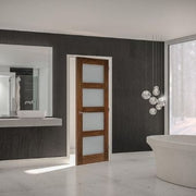 Coventry Walnut Prefinished Frosted Glazed Internal Door - All Sizes -