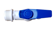 3/4" BSPM Plastic Tap White/Blue - Home & Garden > Lawn & Garden Garden watering