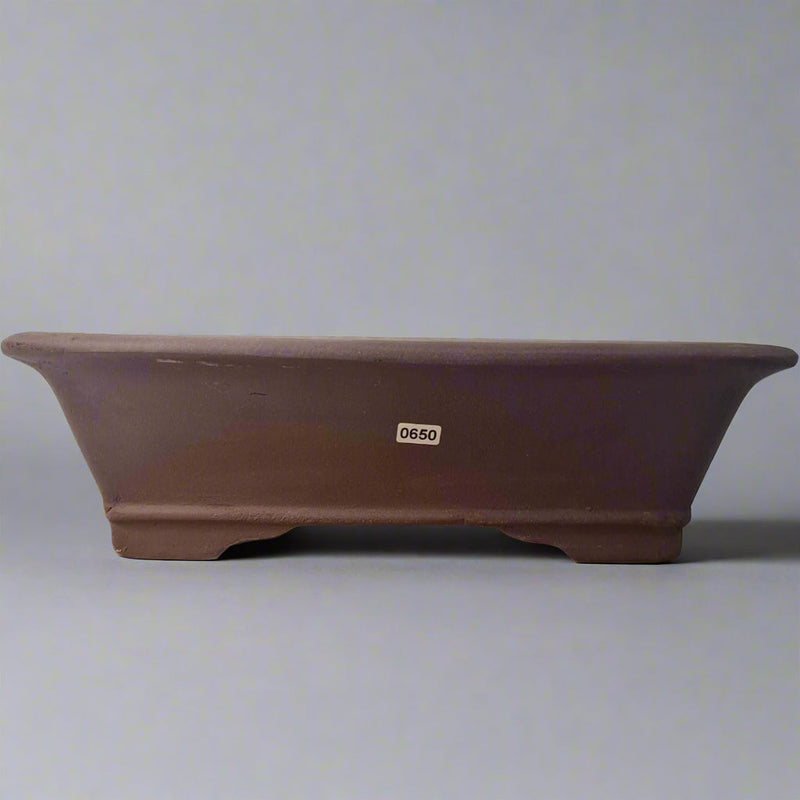 37cm Unglazed Bonsai Pot | Rectangle | 37cm x 30cm x 11cm | Brown
