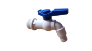 3/4" BSPM Plastic Tap White/Blue - Home & Garden > Lawn & Garden Garden watering
