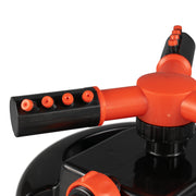 Cost Wise 3-Arm Adjustable Rotating Lawn Sprinkler Black Orange - Home & Garden > Lawn & Garden > Watering & Irrigation > Sprinklers & Sprinkler Heads > Sprinklers Garden watering
