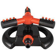 Cost Wise 3-Arm Adjustable Rotating Lawn Sprinkler Black Orange - Home & Garden > Lawn & Garden > Watering & Irrigation > Sprinklers & Sprinkler Heads > Sprinklers Garden watering