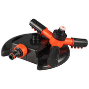 Cost Wise 3-Arm Adjustable Rotating Lawn Sprinkler Black Orange - Home & Garden > Lawn & Garden > Watering & Irrigation > Sprinklers & Sprinkler Heads > Sprinklers Garden watering