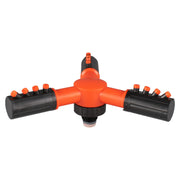 Cost Wise 3-Arm Adjustable Rotating Lawn Sprinkler Black Orange - Home & Garden > Lawn & Garden > Watering & Irrigation > Sprinklers & Sprinkler Heads > Sprinklers Garden watering