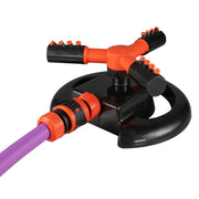 Cost Wise 3-Arm Adjustable Rotating Lawn Sprinkler Black Orange - Home & Garden > Lawn & Garden > Watering & Irrigation > Sprinklers & Sprinkler Heads > Sprinklers Garden watering