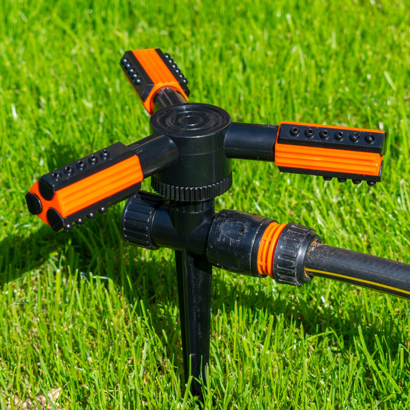 3 Arm Rotary Lawn Sprinkler on Spike - Eco Line - Home & Garden > Lawn & Garden > Watering & Irrigation > Sprinklers & Sprinkler Heads > Sprinklers Garden watering