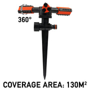 3 Arm Rotary Lawn Sprinkler on Spike - Eco Line - Home & Garden > Lawn & Garden > Watering & Irrigation > Sprinklers & Sprinkler Heads > Sprinklers Garden watering