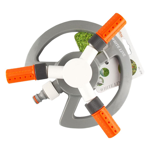 Bradas 3-Arm Revolving Sprinkler White Line - Home & Garden > Lawn & Garden > Watering & Irrigation > Sprinklers & Sprinkler Heads > Sprinklers Garden watering