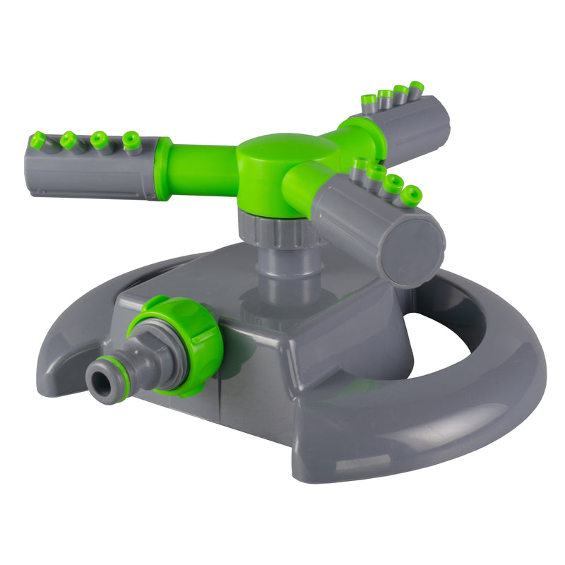 Cost Wise 3-Arm Adjustable Rotating Lawn Sprinkler Green Grey - Home & Garden > Lawn & Garden > Watering & Irrigation > Sprinklers & Sprinkler Heads > Sprinklers Garden watering