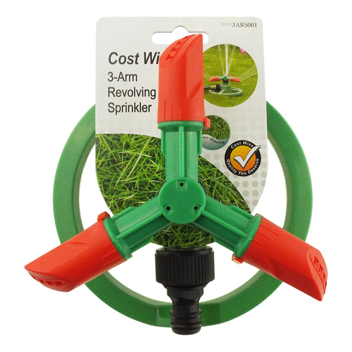 Cost Wise 3-Arm Revolving Sprinkler - Home & Garden > Lawn & Garden > Watering & Irrigation > Sprinklers & Sprinkler Heads > Sprinklers Garden watering