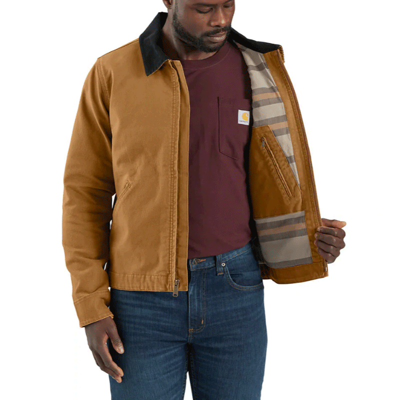 Carhartt 106234 Relaxed Fit Duck Detroit Jacket - JACKETS & COATS