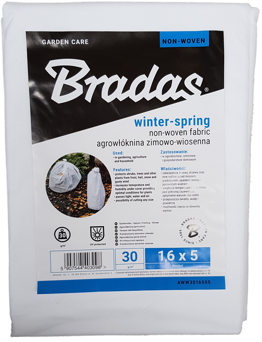 30g Non-Woven Frost Protect Fleece 1.6m x 5m - Home & Garden > Lawn & Garden > Gardening > Landscape Fabric Garden tools & Accesories