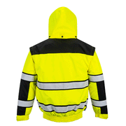 Portwest C466 Hi-Vis 3-in-1 Contrast Waterproof Bomber Jacket - HI-VIS JACKETS & COATS