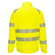 Portwest DX477 Hi-Vis Funnel Neck Full Zip Hooded Sweatshirt - HI-VIS SWEATSHIRTS & HOODIES